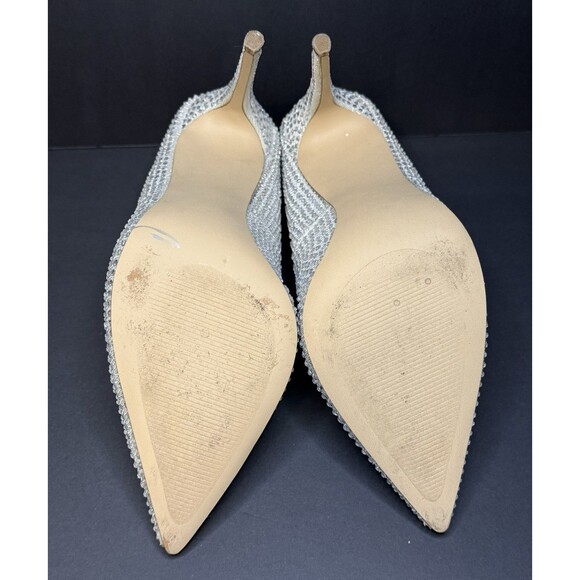 Steve Madden Womens Daisie Leather Pointed Toe Classic Pumps, Crystal, Size 10M - Picture 6 of 6